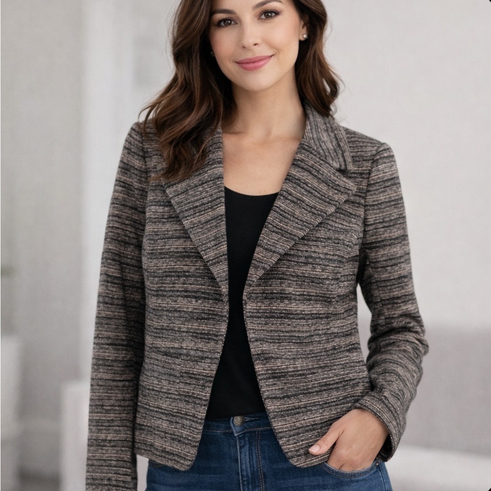 Banana Republic Camille Wool Blend Peplum Jacket Blazer Casual Career Size 14